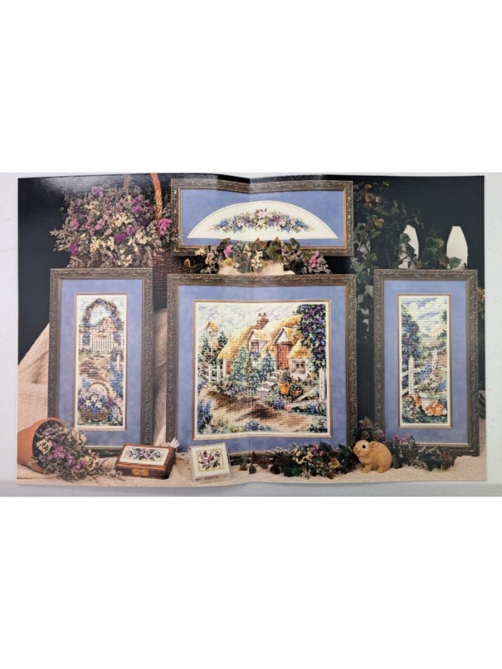 Vintage Lot Cross-Stitch Instruction Secret Garden Book Beginners Lesson Leaflet - Picture 3 of 9
